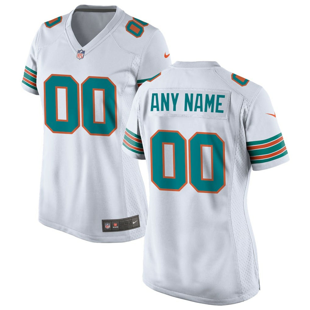 NFL Miami Dolphins Women's Alternate Custom Game Jersey