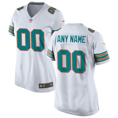 NFL Miami Dolphins Women's Alternate Custom Game Jersey