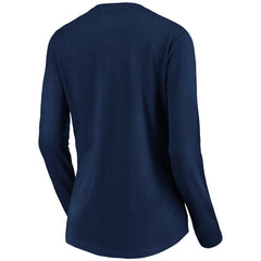 NFL Buffalo Bills Women's Banner Wave V-Neck Long Sleeve T-Shirt
