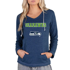 NFL Seattle Seahawks Concepts Sport Women's Mainstream Tri-Blend Raglan Hoodie V-Neck Top