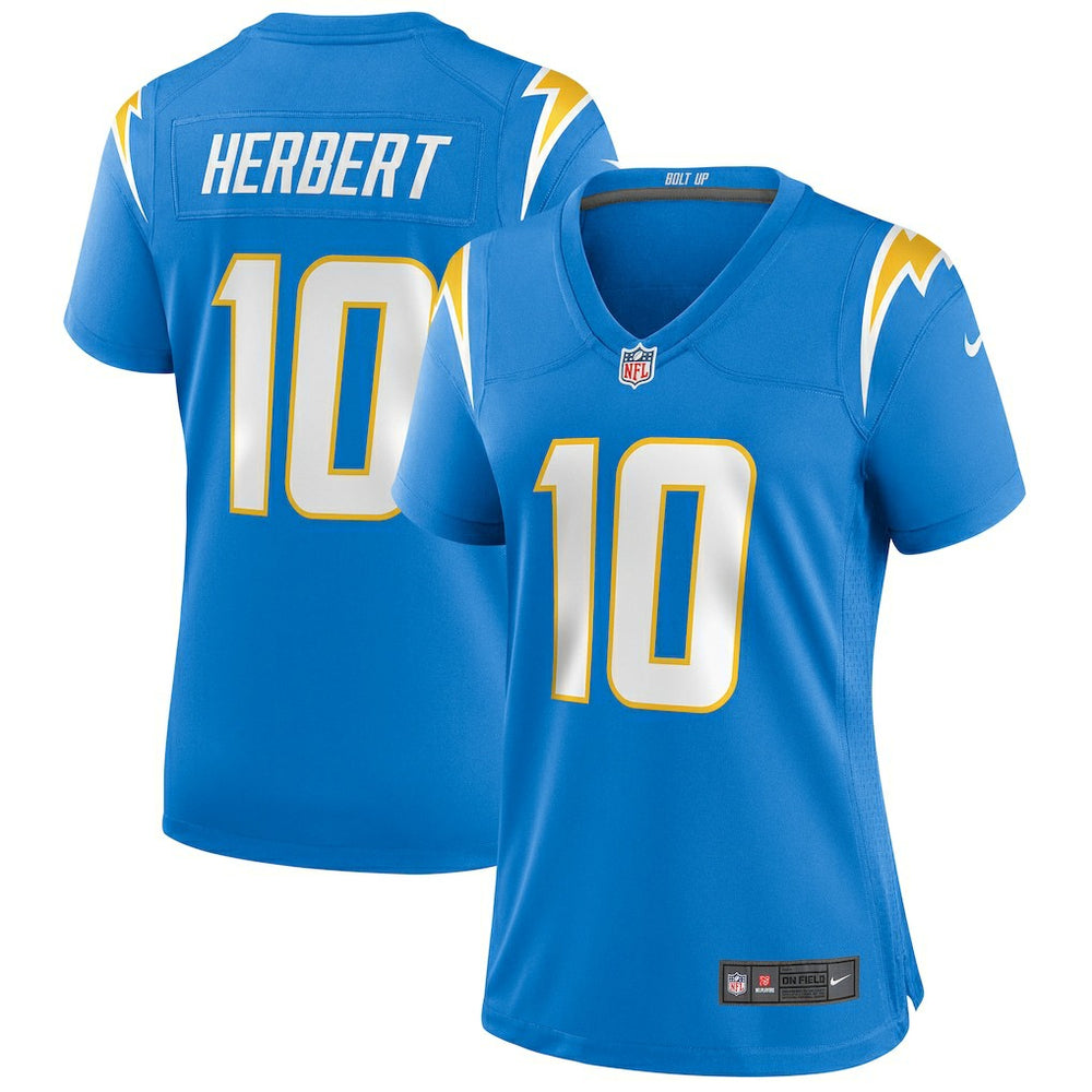 NFL Los Angeles Chargers Justin Herbert Women's Player Game Jersey