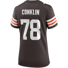 NFL Cleveland Browns Jack Conklin Women's Player Game Jersey