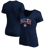 Milwaukee Bucks Women's Banner Wave V-Neck T-Shirt - Navy shop