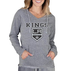 Los Angeles Kings Concepts Sport Women's Mainstream Terry Tri-Blend Long Sleeve Hooded Top