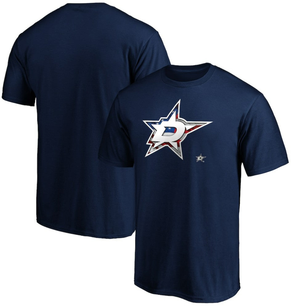 Dallas Stars Banner Wave Logo T-Shirt