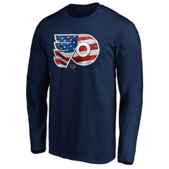 Philadelphia Flyers Banner Wave Logo Long Sleeve T-Shirt