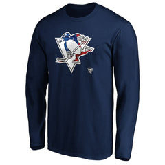 Pittsburgh Penguins Banner Wave Logo Long Sleeve T-Shirt