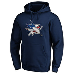 San Jose Sharks Banner Wave Logo Pullover Hoodie