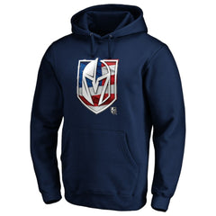 Vegas Golden Knights Banner Wave Logo Pullover Hoodie
