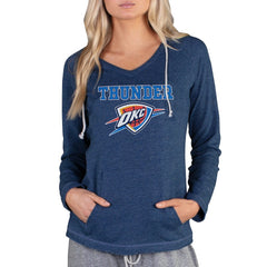 Oklahoma City Thunder Concepts Sport Women's Mainstream Terry Hooded Top - Navy for sale