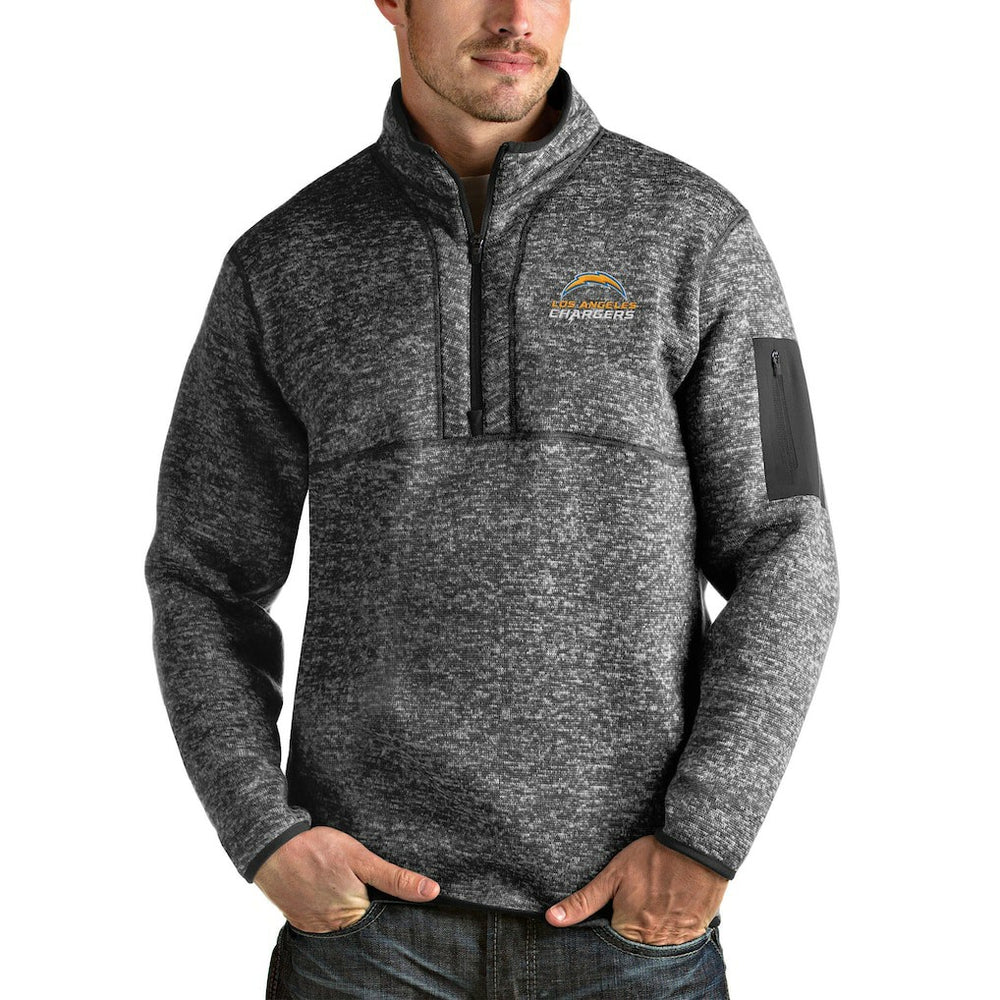 NFL Los Angeles Chargers Antigua Fortune Quarter-Zip Pullover Jacket