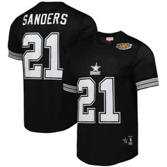 NFL Dallas Cowboys Deion Sanders Retired Player Name & Number Mesh Top