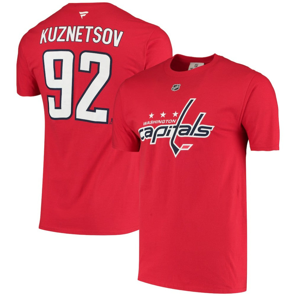 Evgeny Kuznetsov Washington Capitals Fanatics Name & Number T-Shirt