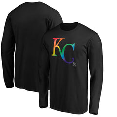 Kansas City Royals Team Pride Logo Long Sleeve T-Shirt - Black