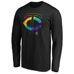 Minnesota Twins Team Pride Logo Long Sleeve T-Shirt - Black