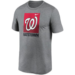 Washington Nationals Local Logo Legend T-Shirt - Heathered Gray | Nike