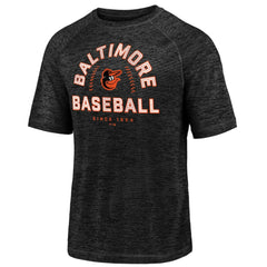 Baltimore Orioles Line Up Primary Threat Striated T-Shirt - Black