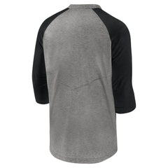 Tampa Bay Rays Authentic Collection Flux Henley Raglan 3/4-Sleeve T-Shirt - Gray | Nike
