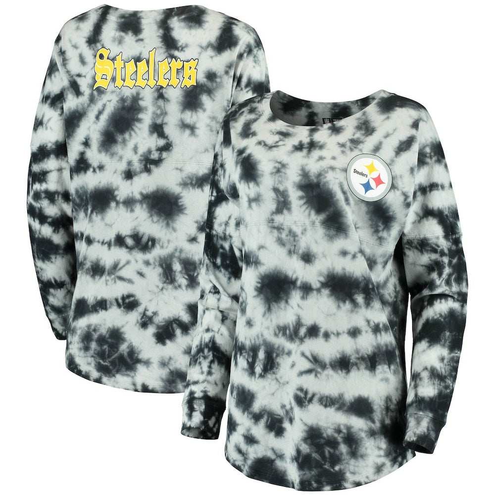 NFL Pittsburgh Steelers Women's Tie-Dye Long Sleeve T-Shirt