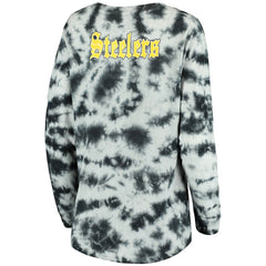NFL Pittsburgh Steelers Women's Tie-Dye Long Sleeve T-Shirt