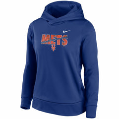 New York Mets Women's Club Angle Performance Pullover Hoodie - Royal | Nike