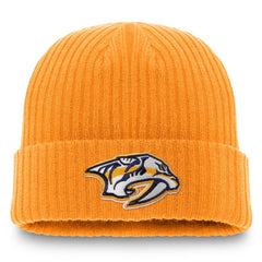 Nashville Predators Fanatics Core Primary Logo Cuffed Knit Hat