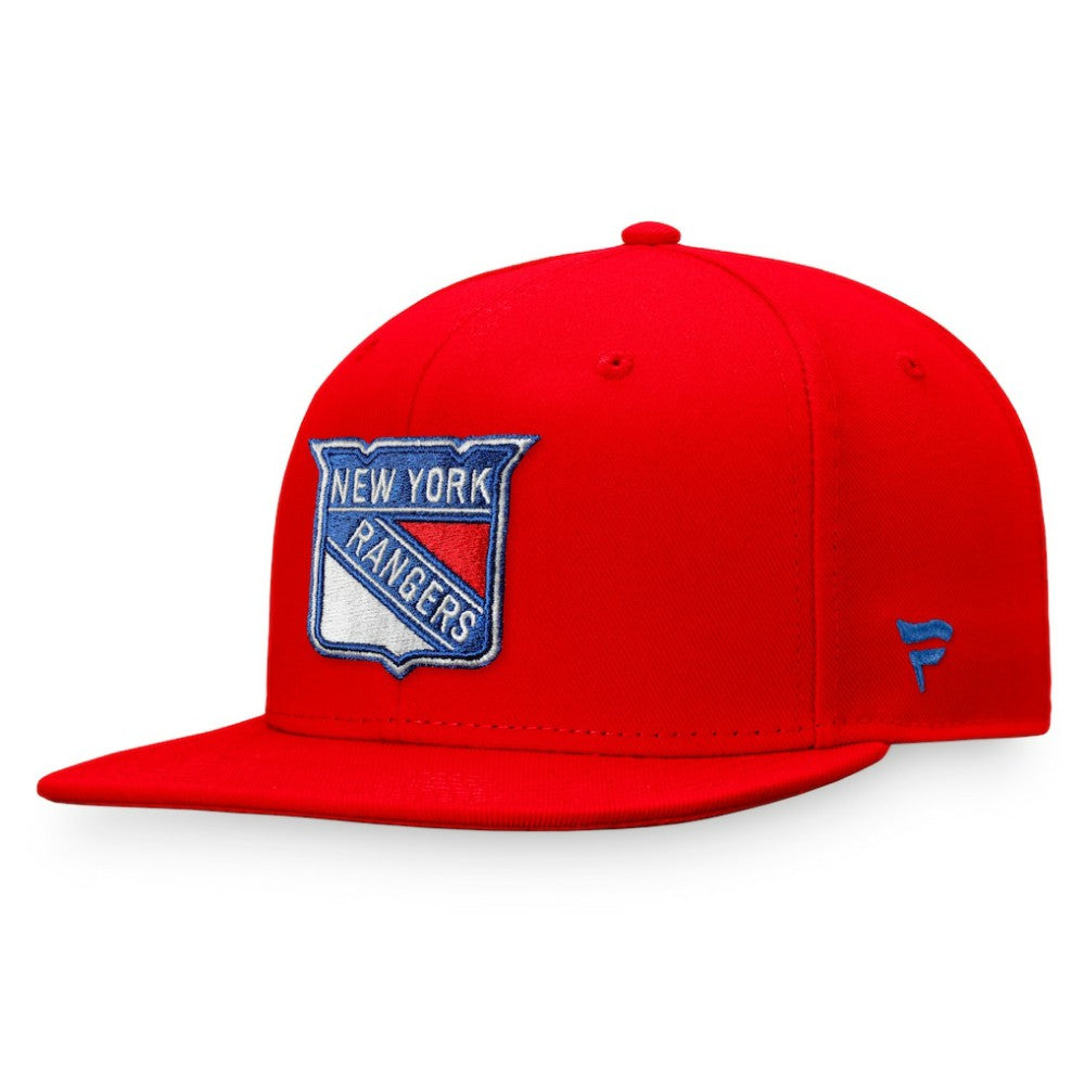 New York Rangers Fanatics Core Primary Logo Fitted Hat