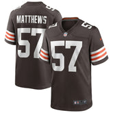 NFL Cleveland Browns Clay Matthews Game Retired Player Jersey