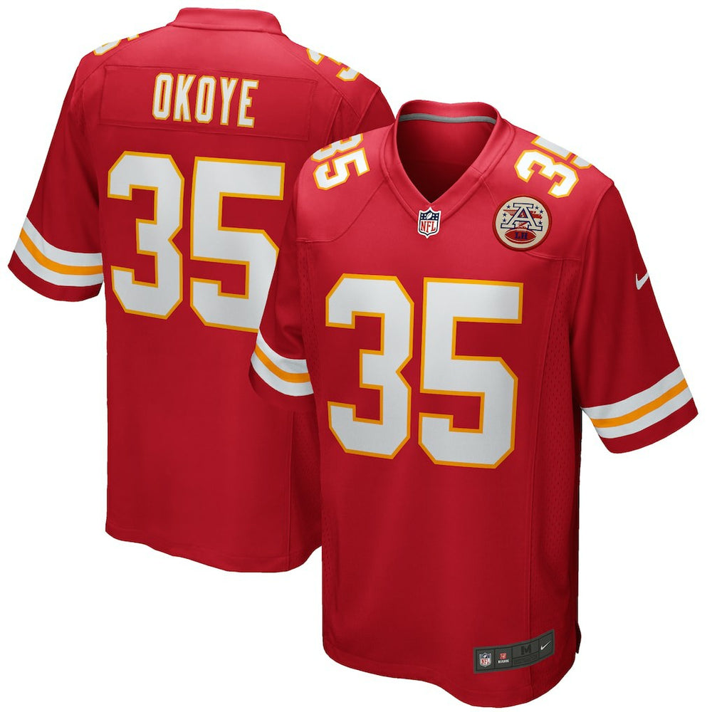 NFL Kansas City Chiefs Christian Okoye Game Retired Player Jersey