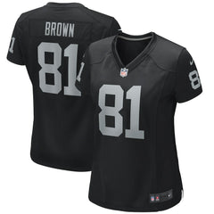 NFL Las Vegas Raiders Tim Brown Women's Game Retired Player Jersey
