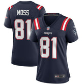 NFL New England Patriots Randy Moss Women's Game Retired Player Jersey