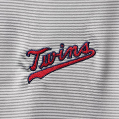 Minnesota Twins Levelwear Orion Historic Logo Raglan Quarter-Zip Jacket - Gray