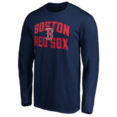 Boston Red Sox Father's Day #1 Dad Long Sleeve T-Shirt - Navy