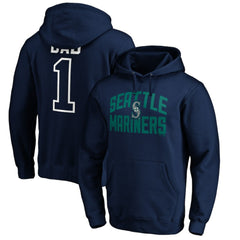 Seattle Mariners Father's Day #1 Dad Pullover Hoodie - Navy