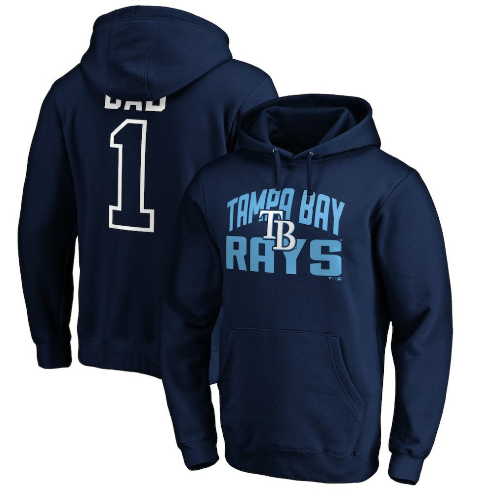 Tampa Bay Rays Father's Day #1 Dad Pullover Hoodie - Navy