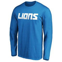 NFL Detroit Lions #1 Dad Long Sleeve Team Logo T-Shirt
