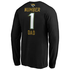 NFL Jacksonville Jaguars #1 Dad Long Sleeve Team Logo T-Shirt