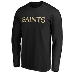 NFL New Orleans Saints #1 Dad Long Sleeve Team Logo T-Shirt