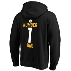 NFL Pittsburgh Steelers #1 Dad Pullover Hoodie