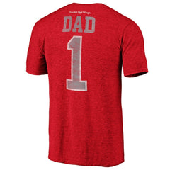 Detroit Red Wings Greatest Dad Tri-Blend T-Shirt