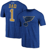 St. Louis Blues Greatest Dad Tri-Blend T-Shirt