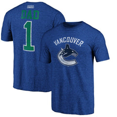 Vancouver Canucks Greatest Dad Tri-Blend T-Shirt