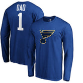 St. Louis Blues #1 Dad Long Sleeve T-Shirt