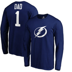 Tampa Bay Lightning #1 Dad Long Sleeve T-Shirt