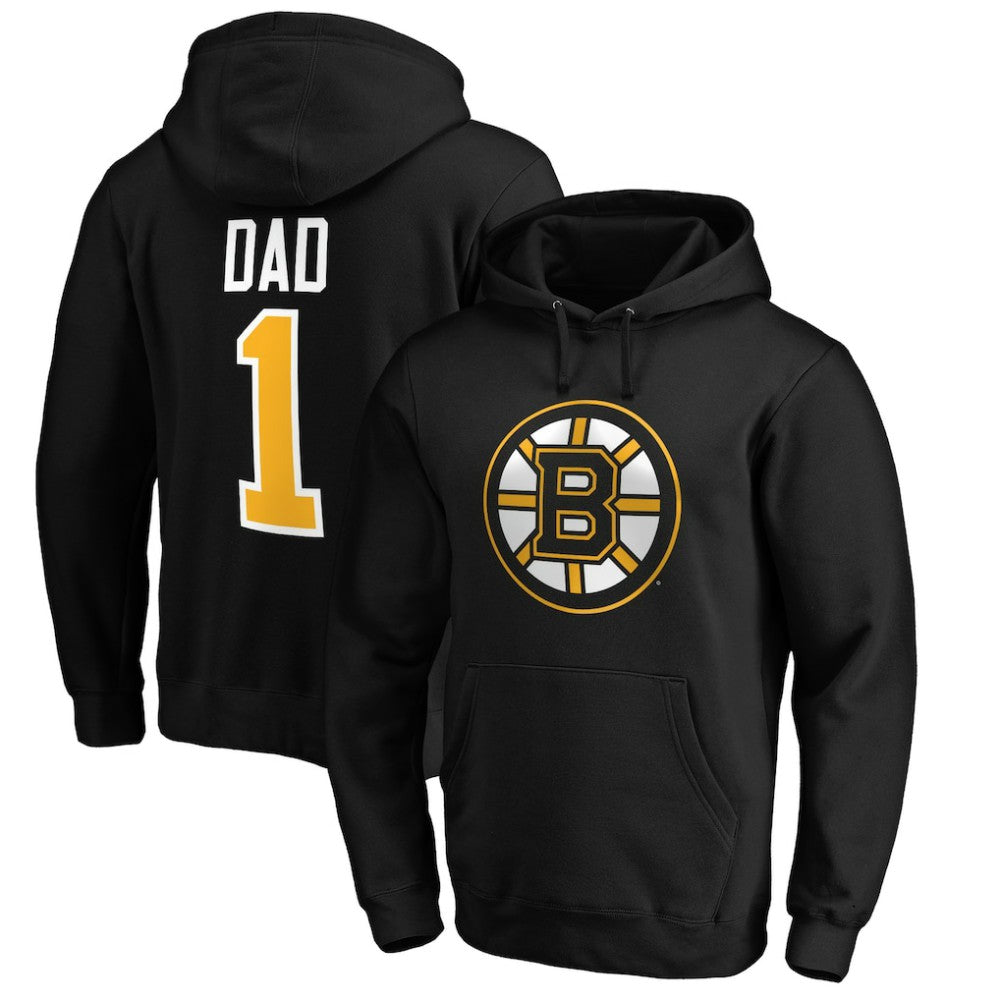 Boston Bruins #1 Dad Pullover Hoodie