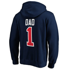 Columbus Blue Jackets #1 Dad Pullover Hoodie