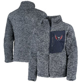 Washington Capitals Girls Youth Fan Gear Sherpa Full-Zip Jacket