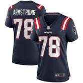 NFL New England Patriots Bruce Armstrong Women's Game Retired Player Jersey