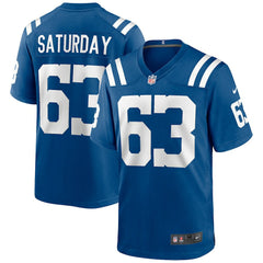 NFL Indianapolis Colts Jeff Saturday Game Retired Player Jersey