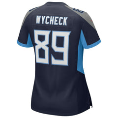 NFL Tennessee Titans Frank Wycheck Women's Game Retired Player Jersey